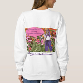 女性は汗シャツ。おめでとうございます。 ocelot/genie スウェットシャツ