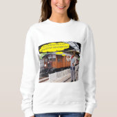 女性は汗シャツ。お父様の日。牛/コンド スウェットシャツ (正面)