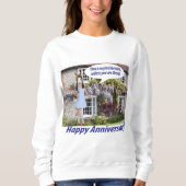 女性は汗シャツ。Happy Anniversary. bunny/dorot スウェットシャツ (正面)