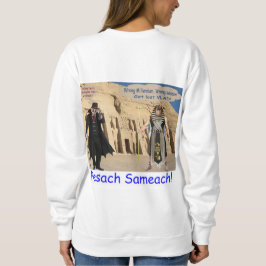 女性は汗シャツ。Happy Passover.ロリス/モンキー スウェットシャツ