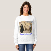 女性は汗シャツ。Happy Passover.ロリス/モンキー スウェットシャツ (正面フル)