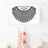 女性は決定があるすべての場所に属する 横断幕 (インサイチュ)