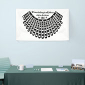 女性は決定があるすべての場所に属する 横断幕 (トレードショー)