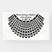 女性は決定があるすべての場所に属する 横断幕 (横)