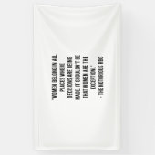 女性は決定を下すあらゆる場所に属する 横断幕 (縦)