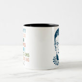 女性は決断を下すあらゆる場所に属する ツートーンマグカップ (中央)