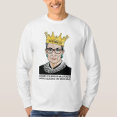 女性は決断を下すあらゆる場所に属する Tシャツ (正面)