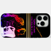 女性は瞬間を楽しむおもしろい Case-Mate iPhoneケース (裏面 (横))