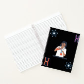 女性は研究室に属する生物学のDNA  ノートブック (内部)