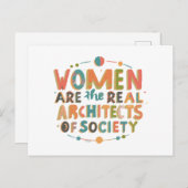 女性は社会実在の建築家だ シーズンポストカード (正面/裏面)