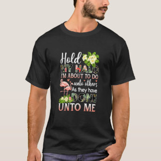 女性は私のハローを保持する他の人にFl Tシャツ