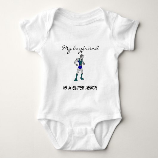 女性は私のボーイフレンド3/4の英雄です! 鉄 Tシャツ (正面)