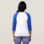 女性は私の夫3/4の英雄です! Tシャツ (裏面フル)