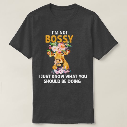 女性は私は単にあなたが何であるべきか知っている Tシャツ (デザイン正面)