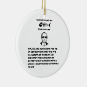 女性は私を恐れて魚を私に欲しいデータベースクーパー セラミックオーナメント (右)