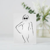 女性は色合いと水着を身に着けている ポストカード (スタンド正面)