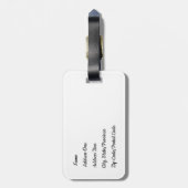 女性は荷物タグを借りていない ラゲッジタグ (裏面縦)