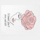 女性は負っていないフリースブランケット フリースブランケット (正面(横))