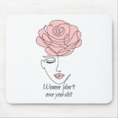 女性は負っていないマウスパッド マウスパッド (正面)