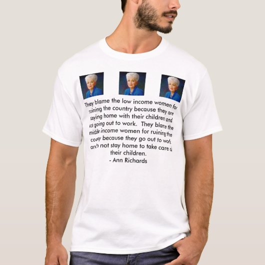 女性は責任にするべきです! Tシャツ (正面)