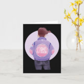 女性は過剰摂取パープルリボン過剰摂取アワーンと戦う カード (黄色い花)