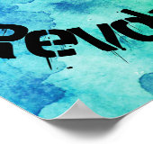 女性は革命引用文の水色に属する ポスター (角)