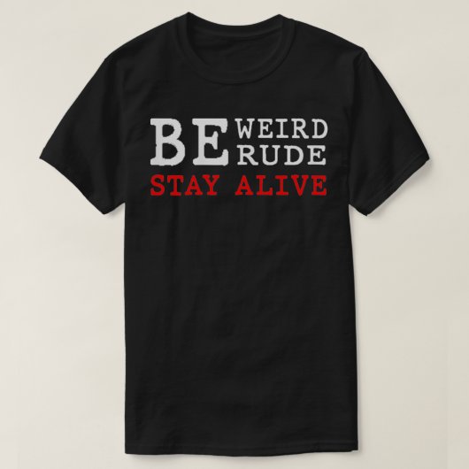 女性は風変わり生前本当の罪で失礼だ Tシャツ (デザイン正面)
