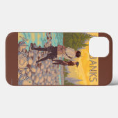 女性は魚釣り-フェアバンクス、アラスカ--を飛ばします Case-Mate iPhoneケース (裏面 (横))