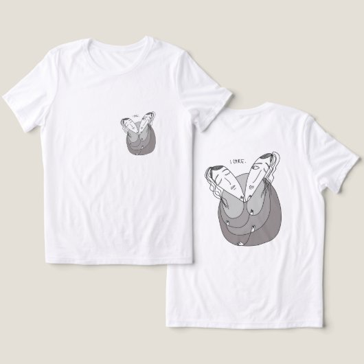 女性はlgbtを愛するプライドloveislove トライブレンドＴシャツ (デザイン正面&裏面)