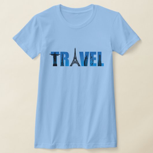 女性はTシャツを旅行する Tシャツ (レイダウン)