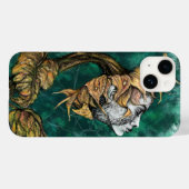 女性ひまわりiPhoneケース Case-Mate iPhoneケース (裏面 (横))