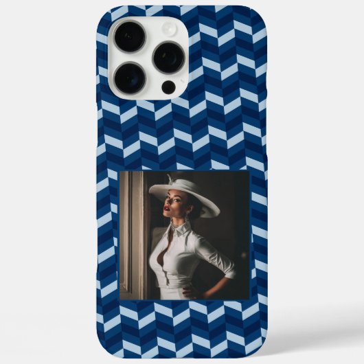 女性へのかわいいクリスマスギフト チェブロン柄 Case-Mate iPhoneケース (裏面)