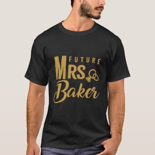 女性へのエンゲージメントギフト 結婚する花嫁 未来のMr Tシャツ (正面)