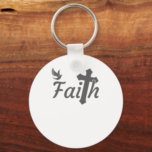 女性へのキリスト教贈与キリスト教贈与の信仰 キーホルダー (正面)