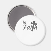 女性へのキリスト教贈与キリスト教贈与の信仰 マグネット (正面/裏面)