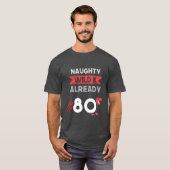 女性へのギフト 80歳の誕生日 レイランノサウルス プレゼント Tシャツ (正面フル)