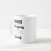 女性への同僚退職祝いギフト コーヒーマグカップ (正面左)