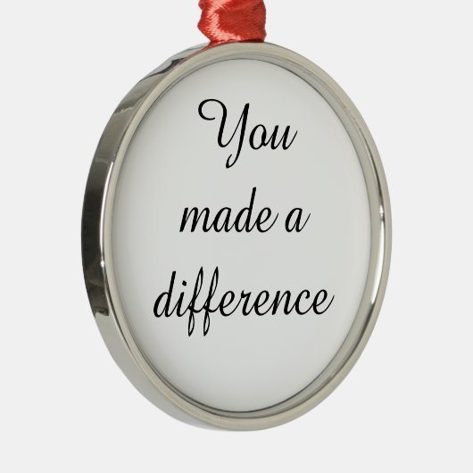 女性への定年ギフト、差を出した メタルオーナメント (右)