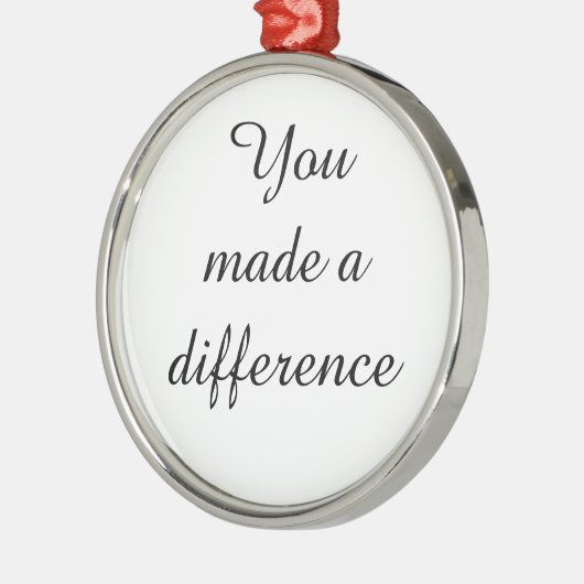 女性への定年ギフト、差を出した メタルオーナメント (左)