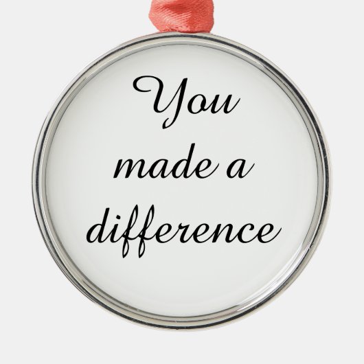 女性への定年ギフト、差を出した メタルオーナメント (正面)