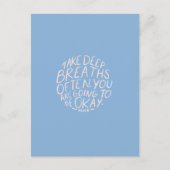 女性への引用文を促す ポストカード (正面)