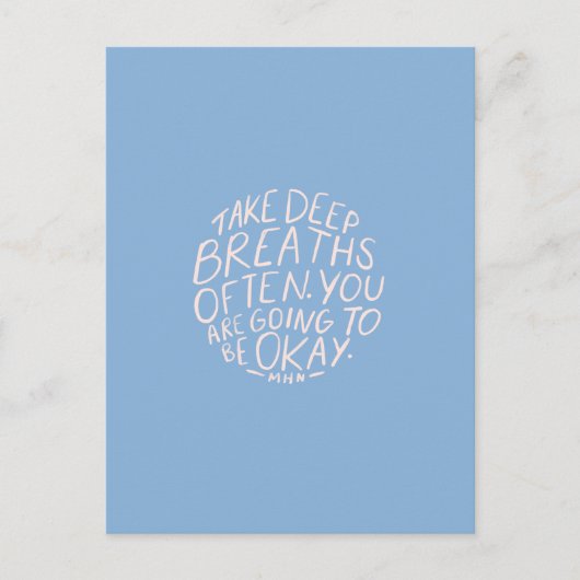 女性への引用文を促す ポストカード (正面)