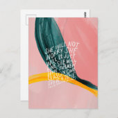 女性への引用文を促す ポストカード (正面/裏面)