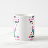 女性への愛を伝える面白いキルティング生地 コーヒーマグカップ (中央)