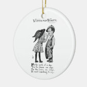 女性への投票 セラミックオーナメント (左)