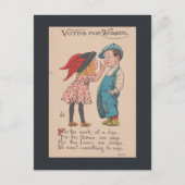 女性への投票 – 女性の権利ヴィンテージ ポストカード (正面)