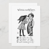 女性への投票 招待状 (正面/裏面)