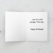 女性への老後バースデーカード カード (内部)