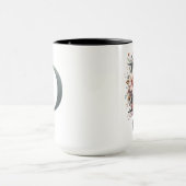 女性への誕生花のカスタムコーヒーマグギフト マグカップ (中央)