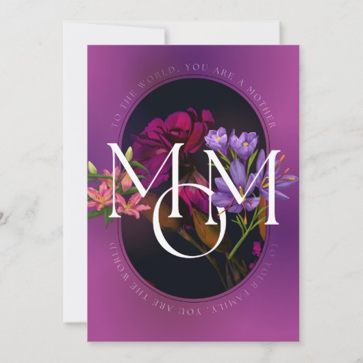 女性へ、世界へ、母の日や誕生日、 シーズンカード (正面)